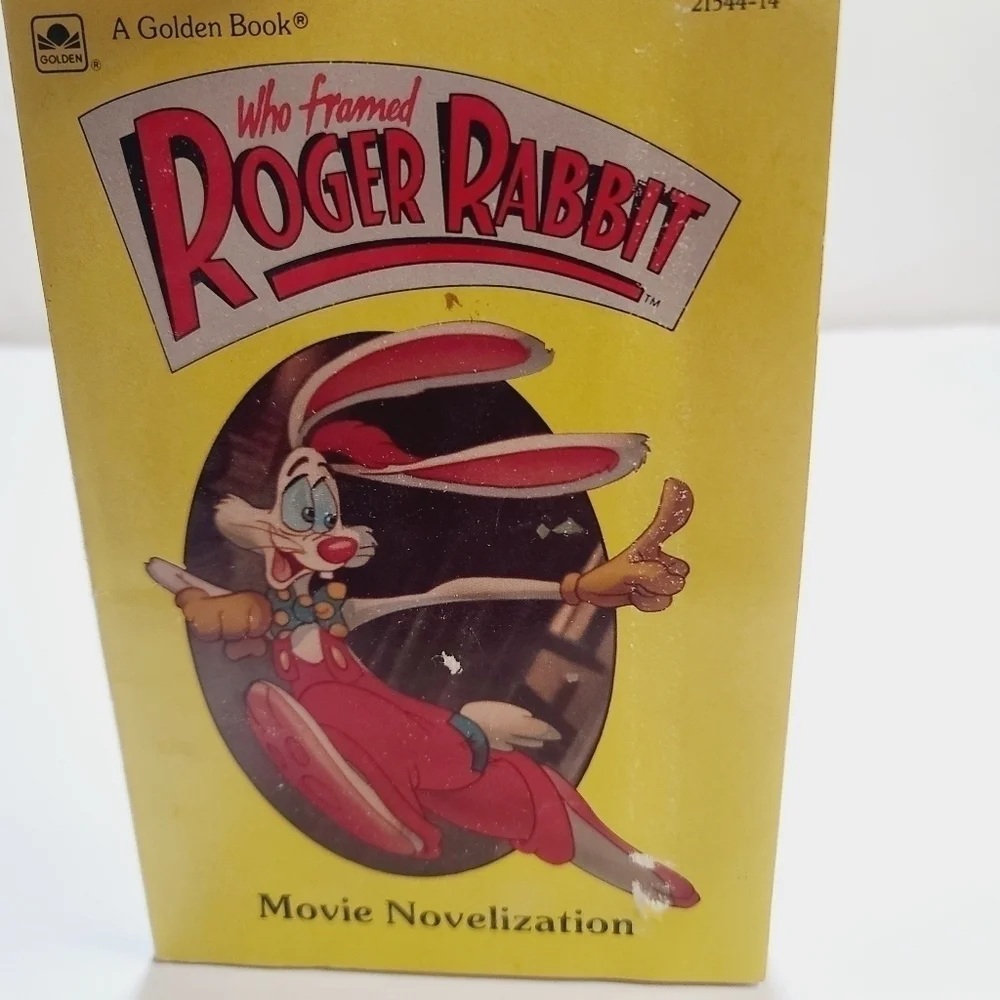 Vintage 1988 Who Framed Roger Rabbit A Golden Book Movie Novelization